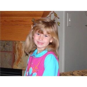 Hanna Andersson Pink and Blue Floral Sweater Vest 110 5y